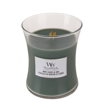 WoodWick Mint Leaves & Oak glass medium - 2