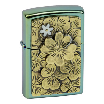 ZIPPO “Trick Golden Clover/Leave”