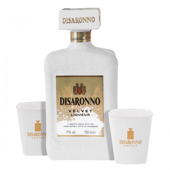 Amaretto Disaronno Velvet 0,7l 17% + 2 Glasses Geschenkbox - 2
