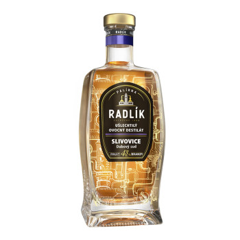 Radlík Pflaume Eichenfass 43% 0,5 l - 2