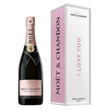 Moët & Chandon Rose Imperial I love You 0,75l Metal geschenkbox