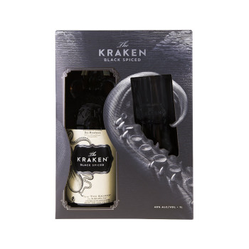 Kraken Black Spiced 1l 40% + 1 Glass