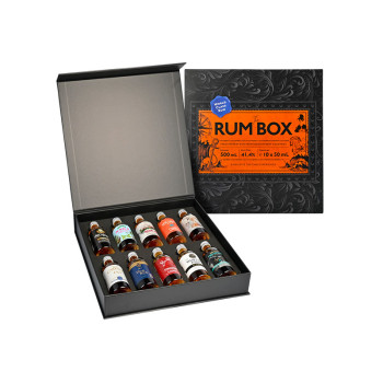 The Rum Box Blue Edition 10 x 50ml 41,4% - 2