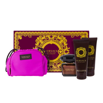 Versace Crystal Noir Set: EdT 90 ml + SG 100 ml + BL 100 ml +Soft Make Up Case - 1