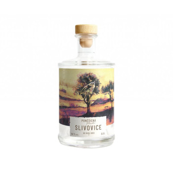 Poněšická Pflaumen-Weinbrand 50% 0,5 l