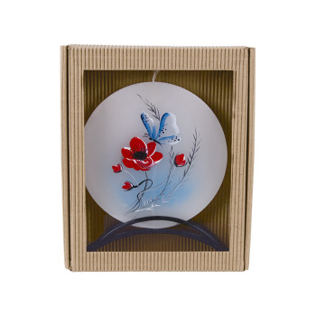 BELLECANDLES Mohnblume Schmetterling