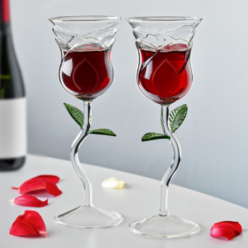 MIKAMAX Rose Wine Glass Set