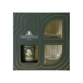 Diplomatico Reserva Exclusiva 12Y 0,7 l 40% + 2 Gläser