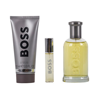 Hugo Boss Bottled Set : EdT 100ml +SG 100ml + EdT 10ml - 4