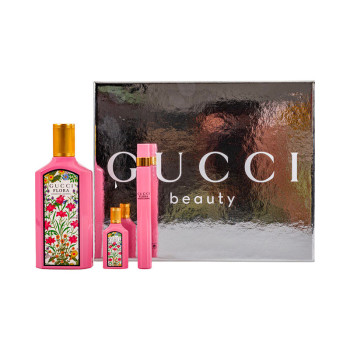 Gucci Flora Gorgeous Gardenia Set : EdP 100ml +EdP 10ml + EdP 5ml - 3