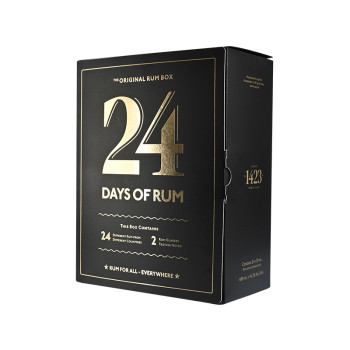 24 Days of Rum 2024 24 x 20 ml 41,3 % + 2 Gläser