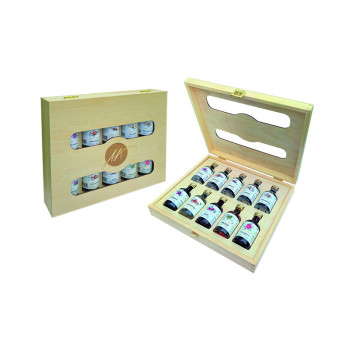 Anton Kaapl 10 x 0,05 l 37,6% Holzgeschenkpackung