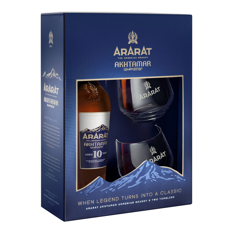Ararat 10Y 0,7 l 40% + 2 Gläser