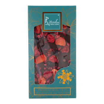 Ritonka PREMIUM Bitterschokolade Beerenmix 95g