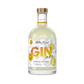 Anton Kaapl GIN #1 Orange mit Ananas 38% 0,7 l