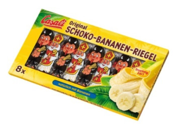 Casali Schoko-Bananen Nikolo&Krampus Riegel 110g