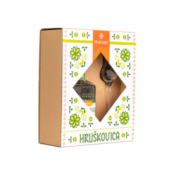 Marsen Birnenbrand Traditional 0,5l 42% + Glas