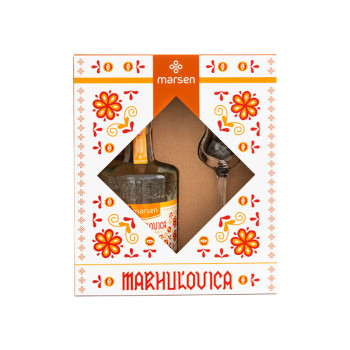 Marsen Marillenbrand Traditional 0,5l 42% + Glas