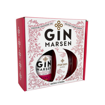 Marsen Gin Pink 0,7l 38% + Glas - 2