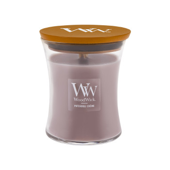 WoodWick Patchouli Creme glass medium