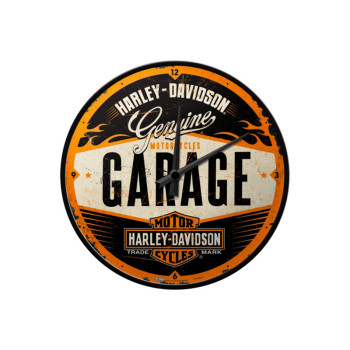 Wanduhr Harley-Davidson Garage