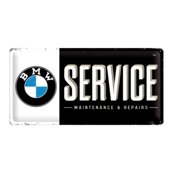 Blechschild 25x50cm BMW Service