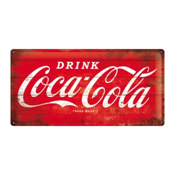 Blechschild 25x50cm  Coca-Cola (Logo)