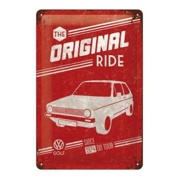 Blechschild 20x30 VW The Original Ride red