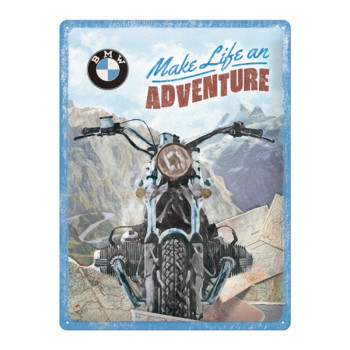 Blechschild 30x40 BMW Make Life an Adventure 