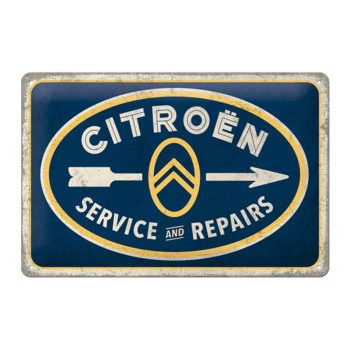 Blechschild 20x30 Citroën (Service & Repairs) 