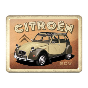 Blechschild 20x15cm Citroën 2CV 