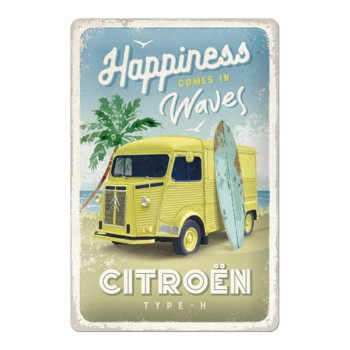 Blechschild 20x30 Citroën Type H (Happiness Comes In Waves)
