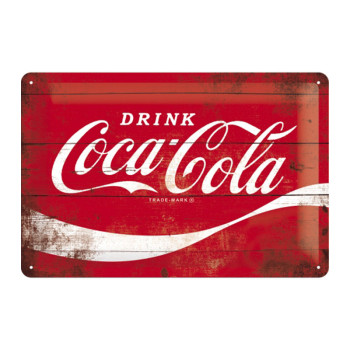 Blechschild 20x30 Coca-Cola classic logoi