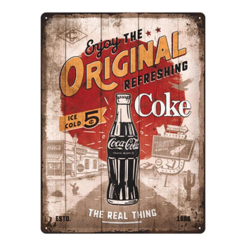 Blechschild 30x40 Coca-Cola (Original Coke Highway 66) 