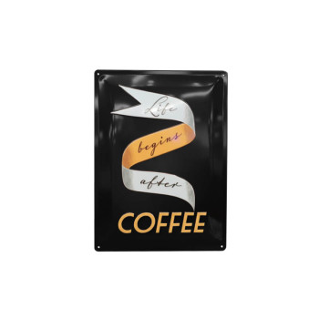 Blechschild 40x30 cm Coffee