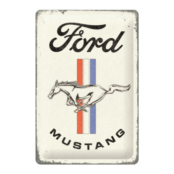 Blechschild 20x30 Ford Mustang (Horse & Stripes)