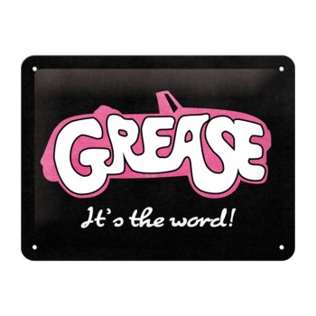 Blechschild 15x20 cm Grease It's the word! 