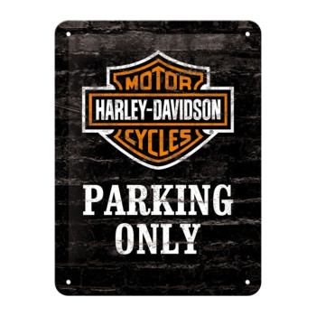 Blechschild 15x20 cm Harley-Davidson Parking Only 