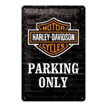 Blechschild 20x30 Harley-Davidson Parking Only