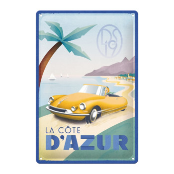 Blechschild 20x30 La Cote D'Azur