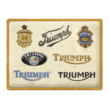 Blechschild 40x30 cm Triumph Logo Evolution 
