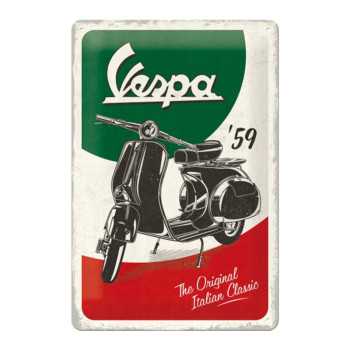 Blechschild 20x30 Vespa The Italian Classic 