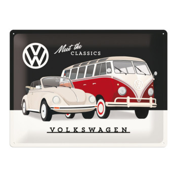 Blechschild 30x40 Volkswagen (Meet the Classic) 
