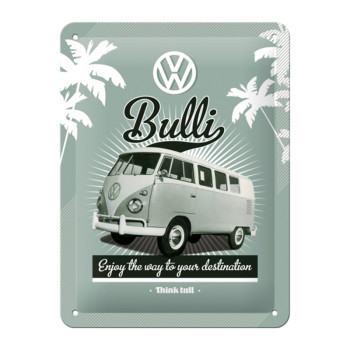 Blechschild 15x20 cm VW Bulli