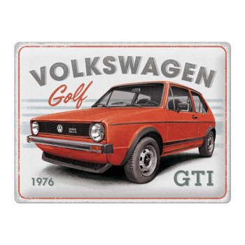 Blechschild 30x40 VW Golf GTI 1976 