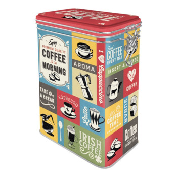 Blechdose mit Klip Coffee of the Morning