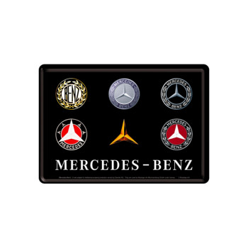 Blechschild Postkarten 10x14cm Mercedes-Benz (Logo Evolution)