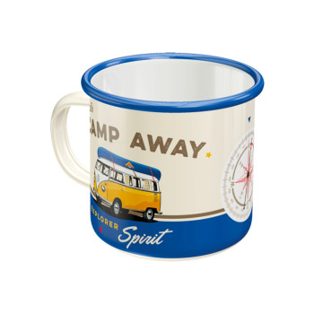 Metall Tasse Volkswagen Let's Camp Away