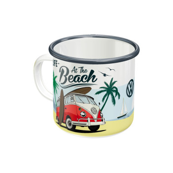 Metall Tasse VW At the Beach