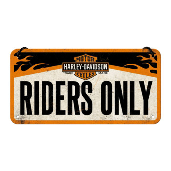 Hängeschild 10x20cm Harley-Davidson Riders Only